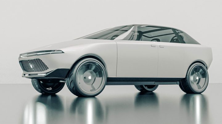 Vanarama's 3D model of the Apple Car.