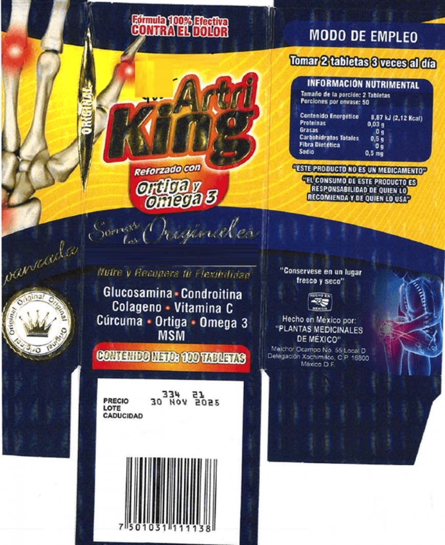 Latin Foods Market Artri King recall: Retail package.