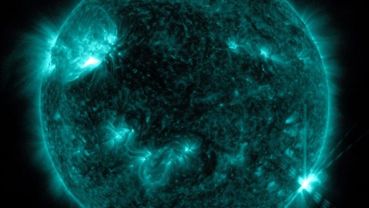 image of most powerful solar flare in five years