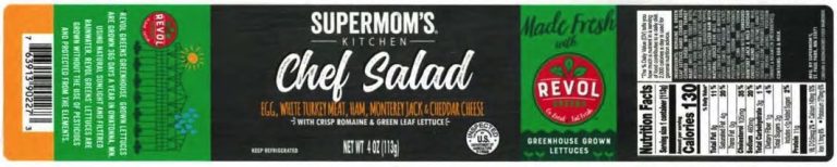 Northern Tier Bakery salad recall: Label example for Chef Salad product.