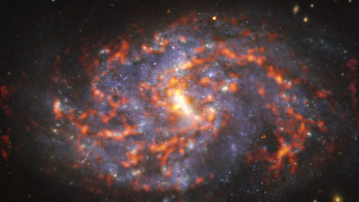 snake-like galaxy imaged by ALMA