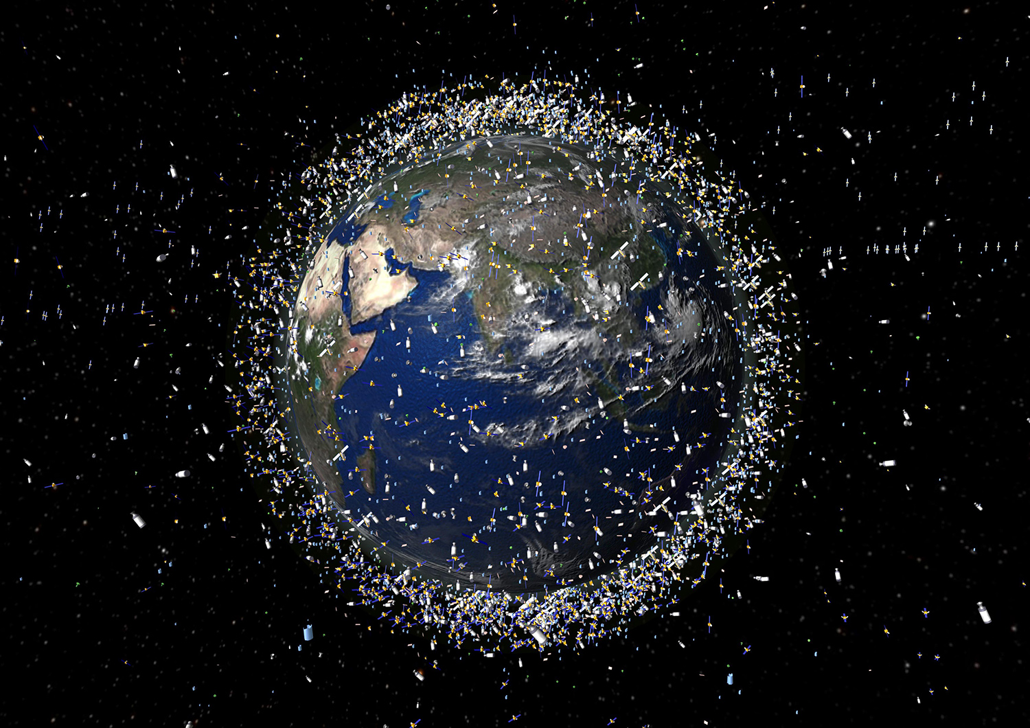 space debris around Earth