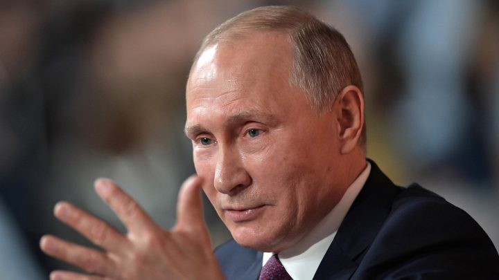 russia president vladimir putin gesturing