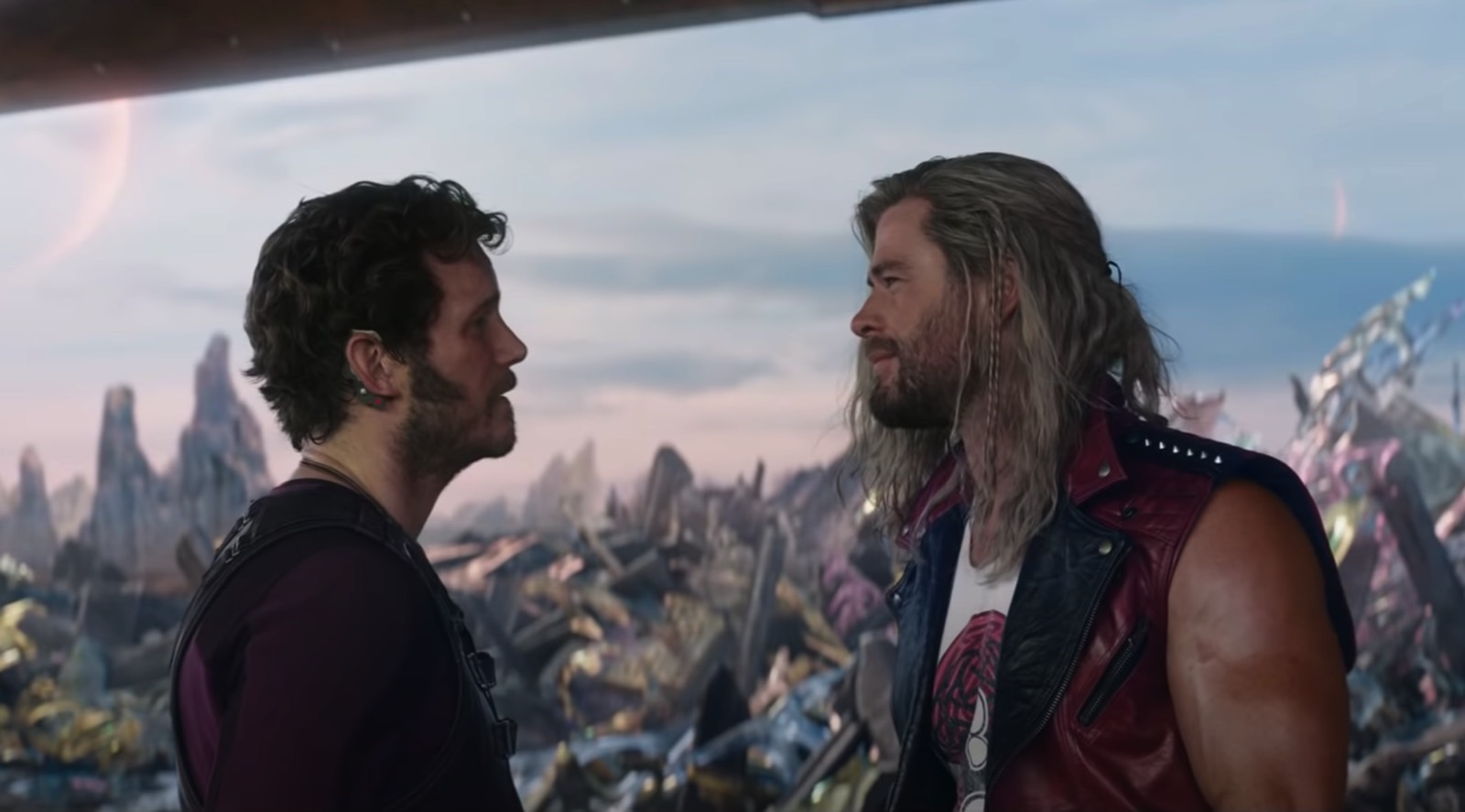 Star-Lord (Chris Pratt) and Thor (Chris Hemsworth) in Love and Thunder trailer