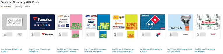 Amazon Gift Card Promotions and Deals